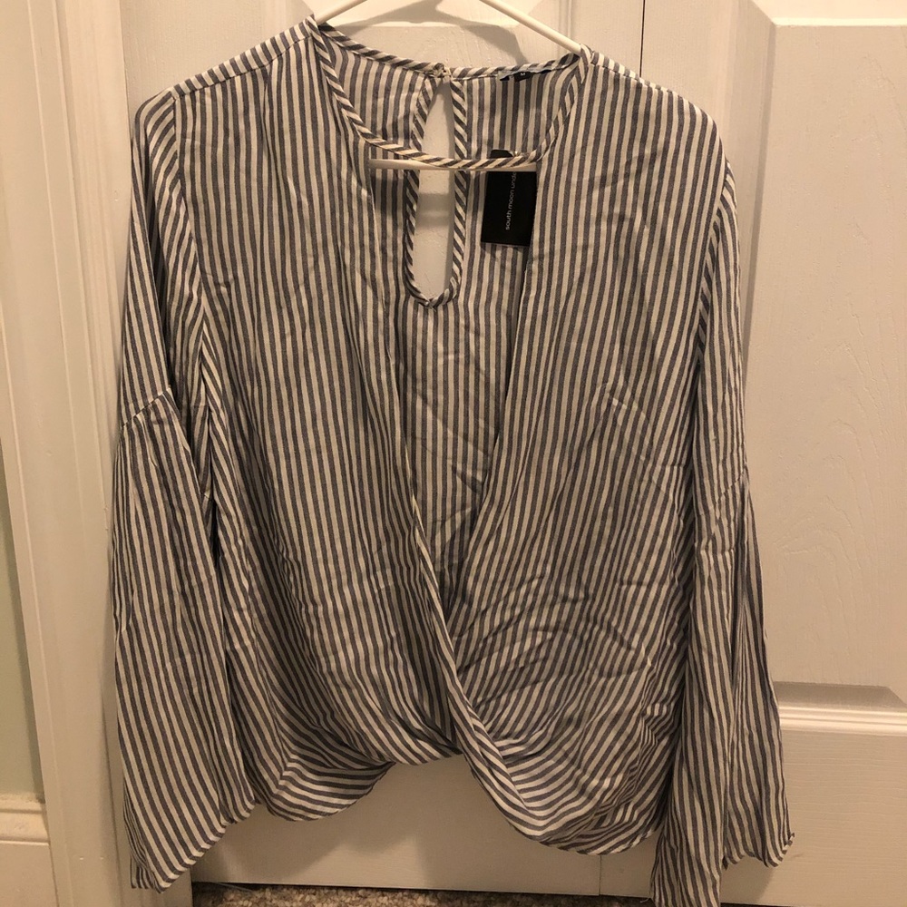 Striped Long Sleeve Blouse